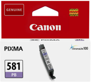 Cartus Cerneala Original Canon Photo Blue, CLI-581PB, pentru TS6150|TS8150|TS9150|TR7550|TR8550, 1.66K, (timbru verde 1.2 lei)”2107C001AA”