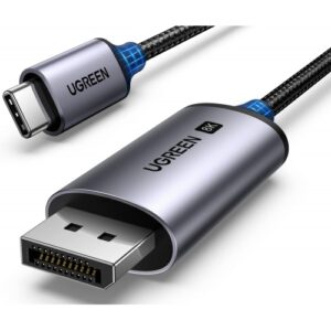 CABLU video Ugreen, „CM556” adaptor USB Type-C (T) la DisplayPort 1.4(M), 1m, rezolutie maxima 8K UHD (7680 x 4320) la 60 Hz, negru „25157” (timbru verde 0.8 lei)