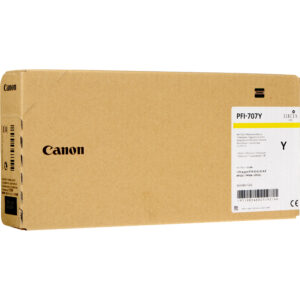 Cartus Cerneala Original Canon Yellow, PFI-707Y, pentru IPF 810|IPF 815|IPF 820|IPF 825, 700ml, (timbru verde 1.2 lei)”9824B001AA”