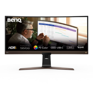 Monitor BenQ EW3880R, 37.5″, WQHD, 3840×1600, 60 Hz, 4 ms, IPS, Curbat „EW3880R” (timbru verde 7 lei)