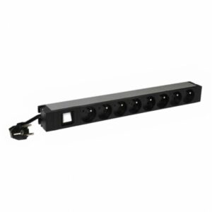 Legrand PDU 19 8 outlets German standard with luminous switch, 3m power supply cord with 16A „LN646823” (timbru verde 4 lei)