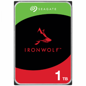 HDD Seagate IronWolf 1TB CMR, 3.5, 256MB, 5400RPM, SATA, RV Sensor, Rescue Data Recovery Services 3 ani, TBW: 180 „ST1000VN008”
