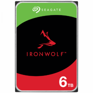 HDD Seagate HDD NAS IronWolf 6TB CMR, 3.5, 256MB, 5400RPM, RV Sensors, SATA, Rescue Data Recovery Services 3 ani, TBW: 180 „ST6000VN006”