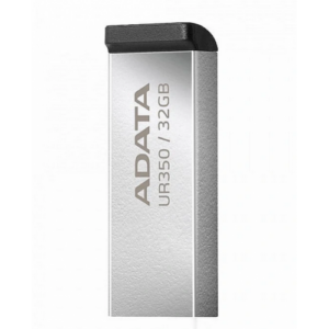 MEMORIE USB 3.2 ADATA 32 GB, carcasa metalica, gri, „UR350-32G-RSR/BK” (timbru verde 0.03 lei)