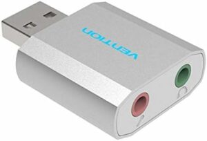PLACI de SUNET Ugreen USB External Sound Card Silvery Metal Type, „VAB-S13” (timbru verde 0.08 lei)