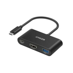 DOCKING Station Anker 3-in-1, porturi: HDMI (M) 4K 30Hz, USB 3.2 gen 1, PD 100W, , conectare prin USB Type-C (T), rata transfer 5 Gbps, ABS, gri, „A8339HA1” (timbru verde 0.18 lei) – 0194644023157