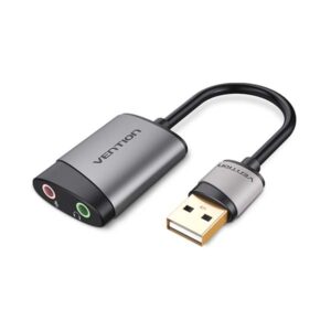 PLACI de SUNET Vention USB External Sound Card 0.15M Gray Metal Type, „CDKHB” (timbru verde 0.08 lei)