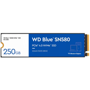 WD Blue SN580 NVMe SSD 250GB M.2 PCIe Gen4 „WDS250G3B0E”