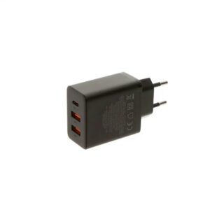 INCARCATOR RETEA Baseus Cube, Quick Charge 30W, 1 x USB Type-C Output 5V/3A, 2 x USB, negru P10111402113-00 (timbru verde 0.18 lei) - 6932172651138