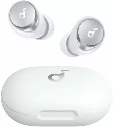 Casti Anker Soundcore Space A40, tip butoni, utilizare smartphone, Bluetooth 5.2, USB-C, durata baterie pana la 50 ore, noise cancelling, alb, A3936G21 (timbru verde 0.18 lei) - 194644106164