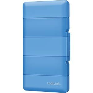 CUTIE LOGILINK, pt 4 x SSD M.2 NGFF/ NVME, rezistenta la socuri, albastru , „UA0417”