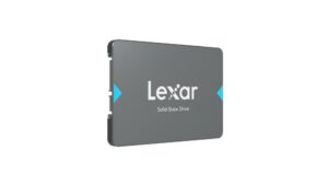 Lexarxxxx 960GB NQ100 2.5″ SATA (6Gb/s) Solid-State Drive, up to 560MB/s Read and 500 MB/s write, EAN: 843367122714 „LNQ100X960G-RNNNG”