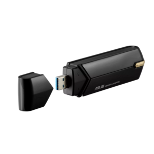 ADAPTOARE Bluetooth Asus USB-AX56 w/o CRADLE AX1800 Dual-band USB client card 802.11ax 1201/867Mbps „90IG06H0-MO0R10” (timbru verde 0.18 lei)