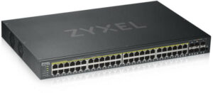 ZYXEL | GS192048HPV2-EU0101F | GS1920-48HP v2 | Switch | Smart Managed | Layer 2 | POE| Rackmount | Porturi 44 Gigabit POE, 4 Gigabit RJ45/SFP POE, 2 Gigabit SFP | Standalone/ Nebula Flex Cloud, „GS1920-48HPV2-EU0101F” (include TV 1.75 lei)