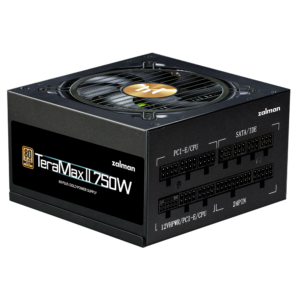 SURSA Zalman „TMX2”, 750W, certificare 80 Plus Gold, full modular, fan 120mm, negru, „ZM750-TMX2” (timbru verde 0.8 lei)