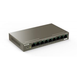 SWITCH PoE Tenda fara management 9-Porturi 10/100 Mbps cu 8-Porturi PoE, IEEE 802.3af, carcasa metalica, rackabil „TEF1109P-8-102W” (timbru verde 2 lei)