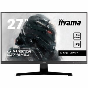 IIYAMA Monitor LED G2745HSU-B1 G-MASTER 27″ IPS 1920 x 1080 @100Hz 250 cd/m2 1000:1 1ms HDMI DP USB Hub tilt „G2745HSU-B1” (timbru verde 7 lei)