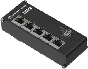 SWITCH Teltonika „TSF010”, 5 x LAN port 10/100 Mbps, flat si compact „TSF010000000” (timbru verde 0.8 lei)