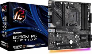 Placa de baza ASRock B550M PG Riptide – bundkort – m „90-MXBI90-A0UAYZ”