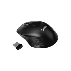 MOUSE Spacer, PC sau NB, wireless, 2.4GHz + Bluetooth 5.1, optic, max.1600 dpi, butoane/scroll 6/1,buton ON/OFF, negru,baterii AAAx2 incluse, SPMO-W02 (timbru verde 0.18 lei)