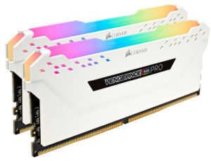 Corsair Vengeance RGB Pro 16GB, DDR4, 3600MHz, CL18, 2x8GB, 1.35V, Alb „CMW16GX4M2C3600C18W”