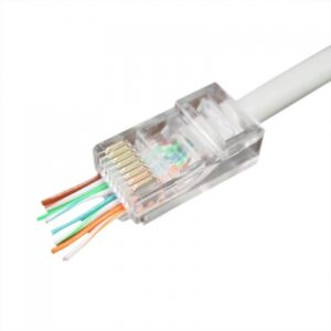 MUFA RJ-45 LOGILINK pt. cablu UTP, Cat5e, RJ-45 (T), neecranat, plastic, 100 buc, „MP0002”