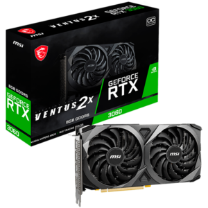 MSI Video Card Nvidia GeForce RTX 3060 VENTUS 2X 8G OC, 8GB GDDR6, 128-bit,15 Gbps, 1807 MHz Boost, PCIe 4.0, 3xDP, HDMI,RAY TRACING, Dual Fan,550W PSU, Metal Backplate 3Y „RTX_3060_VENTUS_2X_8G_OC”