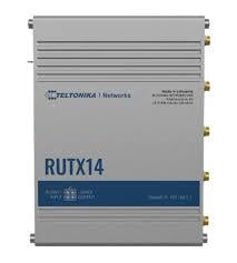 ROUTER LTE Teltonika „RUTX14”, 1 x WAN port 10/100/1000 Mbps, 4 x LAN port 10/100/1000 Mbps, Wi-Fi 802.11b/g/n/ac, 1 x SFP, 2 x 4G (LTE) Cat 6 viteza max. 300 Mbps, 3G 42 Mbps, 2G 236.8 kbps „RUTX14000000” (timbru verde 0.8 lei)