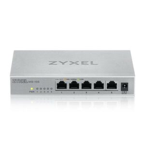 SWITCH ZYXEL XMG105H 8 PORT POE 1 SPF+ „XMG-108-ZZ0101F” (timbru verde 2 lei)