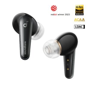 Casti TWS Anker „Soundcore Liberty 4”, tip butoni, utilizare multimedia, Bluetooth 5.3, durata baterie pana la 28 ore, Noise cancelling, negru, „A3953G11” (timbru verde 0.18 lei) – 0194644108625