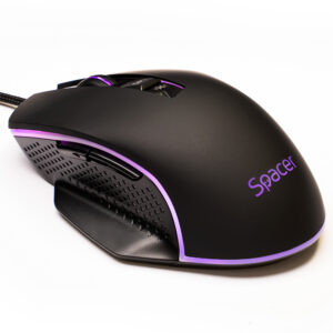 MOUSE Spacer - gaming, gaming, cu fir, USB, optic, 8.000 DPI, butoane/scroll 7/1, iluminare RGB, negru, SPGM-PULSAR-SPEED (include TV 0.18lei)