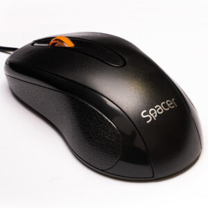 MOUSE Spacer, PC sau NB, cu fir, USB, optic, 1000 dpi, butoane/scroll 3/1, , negru, SPMO-F01 (include TV 0.18lei)