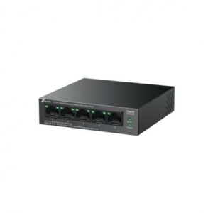 SWITCH TP-LINK, 5 porturi Gigabit (4 porturi POE+ buget total 65W), carcasa metalica „LS105GP” (timbru verde 2 lei)