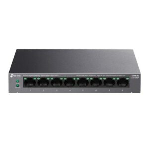 SWITCH TP-LINK, 8 porturi Gigabit (8 porturi POE+ buget total 62W), carcasa metalica „LS108GP” (timbru verde 2 lei)