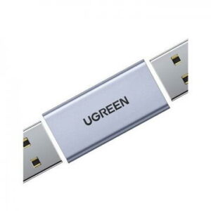 ADAPTOR Ugreen „US381” USB 3.0 (M) la USB 3.0 (M), aluminiu, gri „20119” – 6957303821198