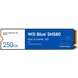 WD Blue SN580 NVMe SSD 250GB M.2 PCIe Gen4 „WDS250G3B0E-00CHF0”